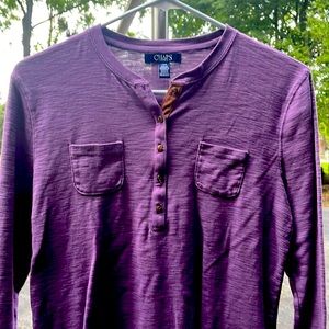 Chaps Large Purple 3/4 inch Shirt